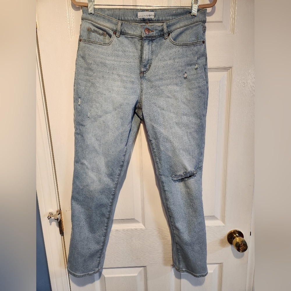 Light Blue Distressed Women Jeans